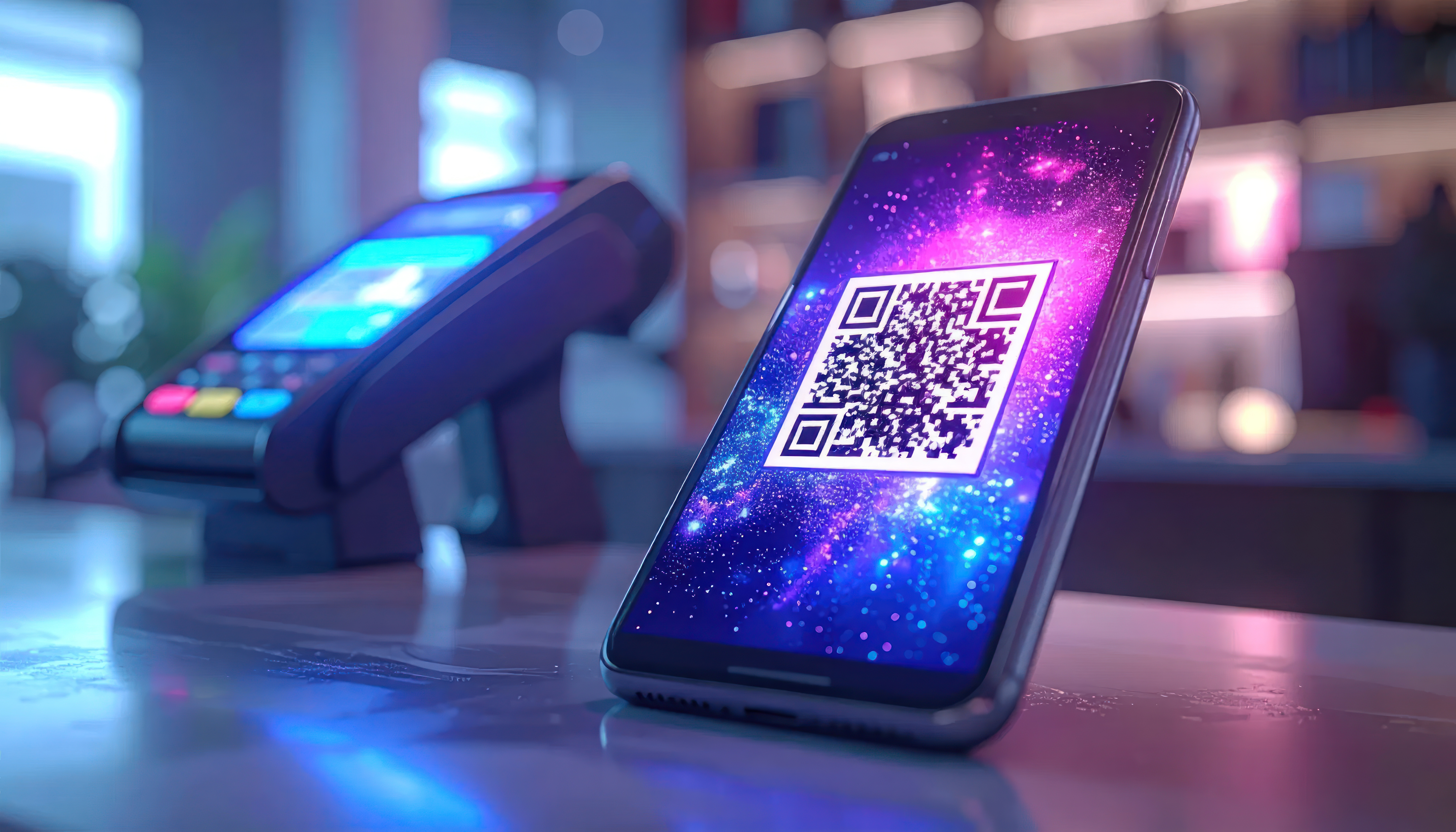 QR code payment on mobile — replacing the terminal
